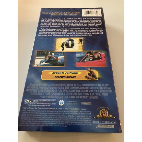 Agent Cody Banks (VHS, 2003, Special Edition Containing Deleted Scenes) - Picture 2 of 3